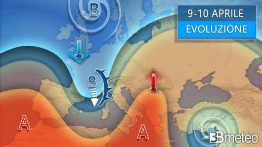 Meteo - Evoluzione 9-10 aprile