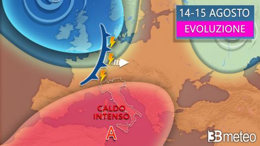 Meteo evoluzione a Ferragosto