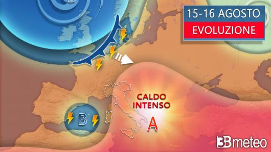 Meteo - Evoluzione a Ferragosto