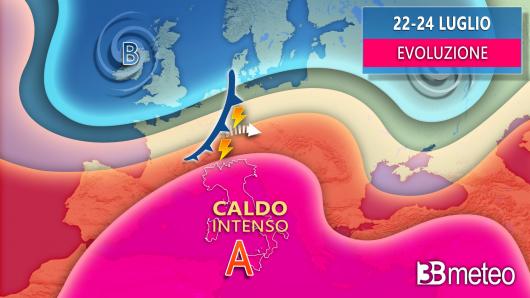Meteo, evoluzione da venerdì al weekend