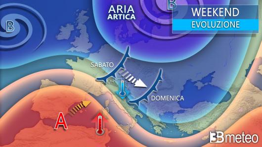 Meteo evoluzione del weekend