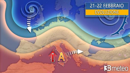 Meteo evoluzione fino a Martedì Grasso