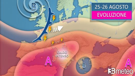 Meteo - Evoluzione fino a sabato