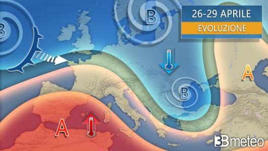 Meteo evoluzione fino al 29 aprile