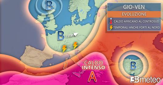 Meteo evoluzione giovedì/venerdì