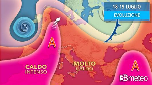 Meteo evoluzione inizio settimana
