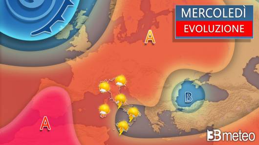 Meteo - Evoluzione mercoledì 28