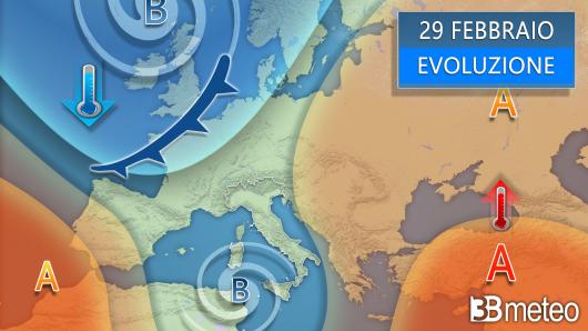 Meteo - Evoluzione per la giornata di giovedì