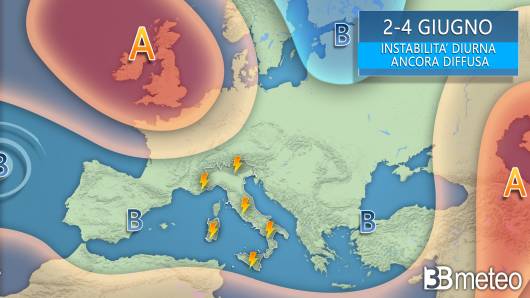 Meteo evoluzione ponte del 2 giugno