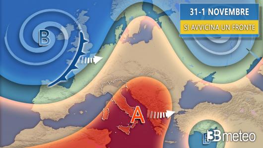 Meteo, evoluzione ponte di Ognissanti