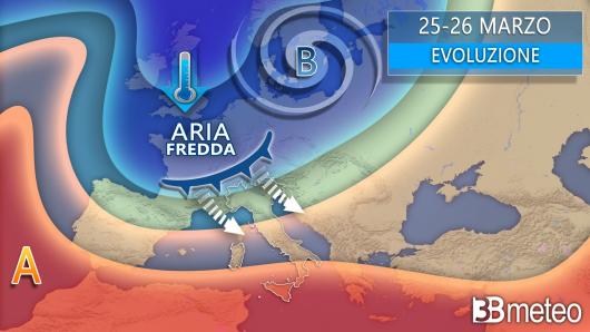 Meteo - Evoluzione prevista nel weekend