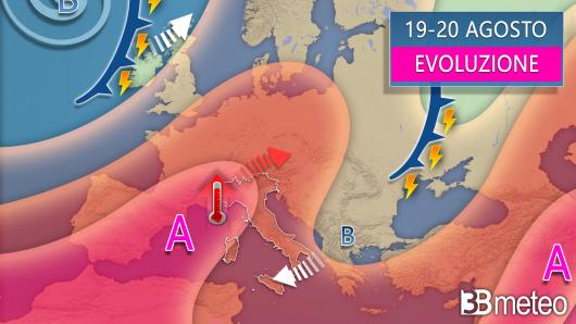 Meteo - Evoluzione prevista nel weekend