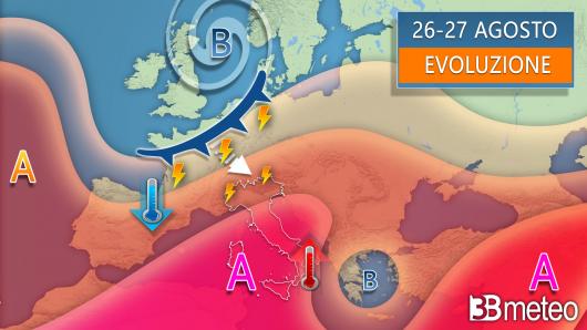 Meteo - Evoluzione prevista nel weekend