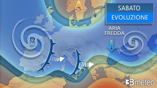 Meteo - Evoluzione prevista per la giornata