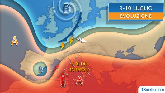 Meteo evoluzione prossime 48 ore