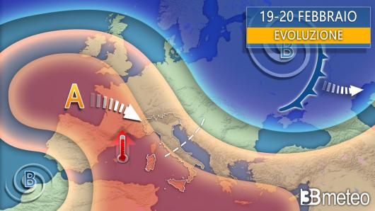 Meteo evoluzione tra domenica e lunedì