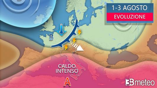 Meteo - Evoluzione tra giovedì e sabato