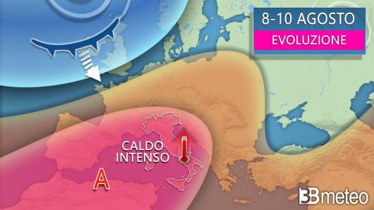 Meteo evoluzione tra giovedì e sabato