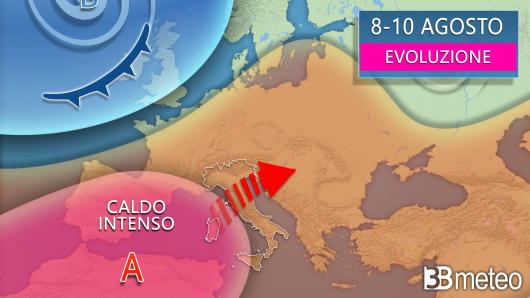 Meteo - Evoluzione tra giovedì e sabato