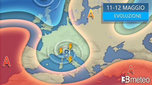 Meteo evoluzione tra giovedì e venerdì