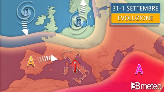 Meteo - Evoluzione tra giovedì e venerdì