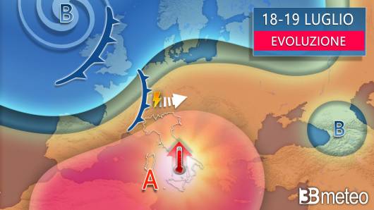 Meteo - Evoluzione tra giovedì e venerdì