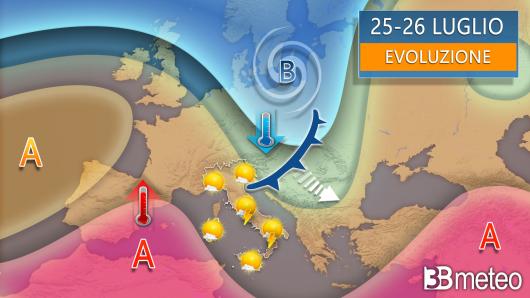 Meteo evoluzione tra giovedì e venerdì