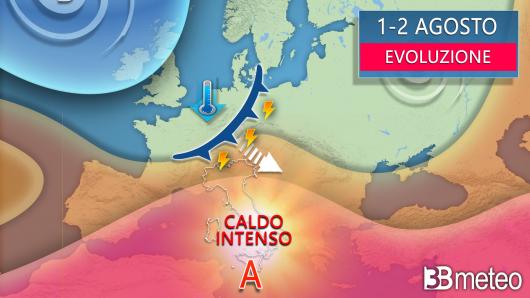 Meteo - Evoluzione tra giovedì e venerdì