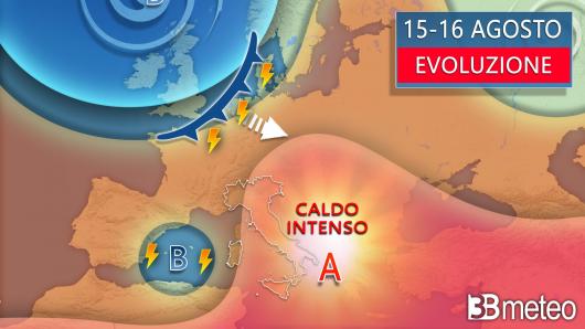 Meteo - Evoluzione tra giovedì e venerdì