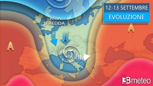 Meteo evoluzione tra giovedì e venerdì