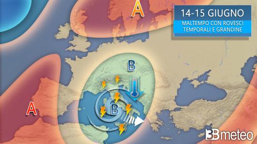 Meteo evoluzione tra mercoledì e giovedì