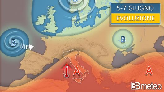 Meteo evoluzione tra mercoledì e venerdì