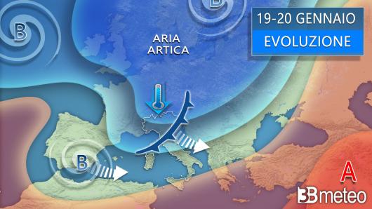 Meteo - Fronte freddo in arrivo venerdì