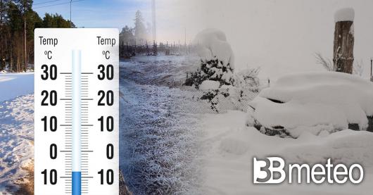 Meteo - Gelo intenso al Nord, fino a -8°C in Valpadana, neve abbondante al Sud fino a mezzo metro in quota