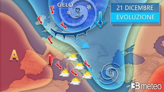 Meteo giovedì 21 dicembre
