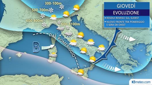 Meteo giovedì
