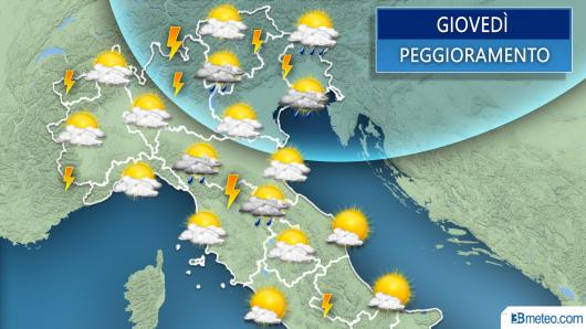 Meteo giovedì