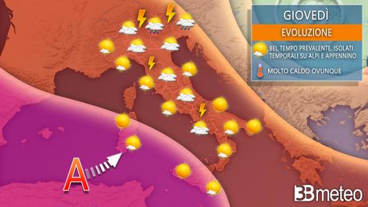 Meteo giovedì