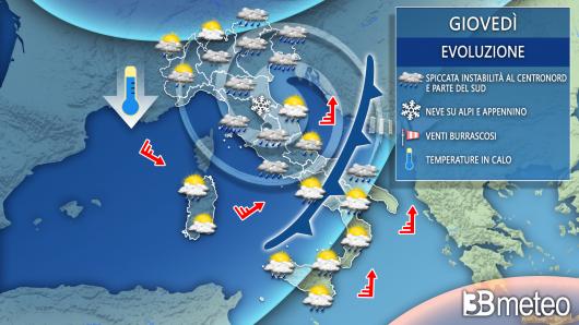 Meteo giovedì