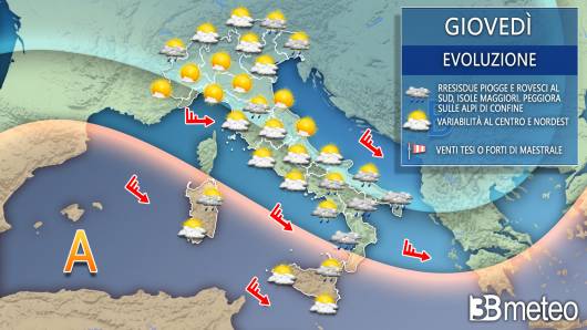 Meteo giovedì