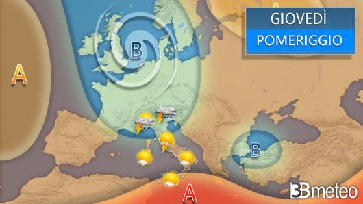 Meteo giovedì