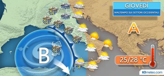 Meteo giovedì