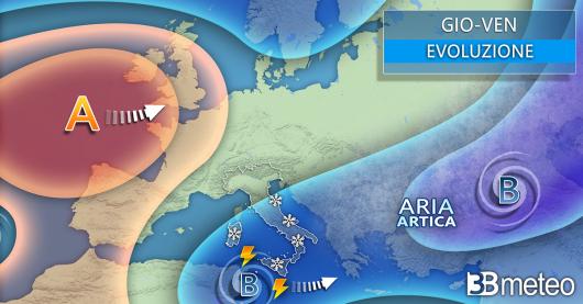 Meteo giovedì 9 - venerdì 10 febbraio