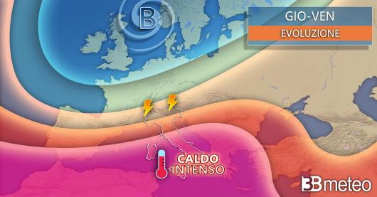 Meteo giovedì e venerdì