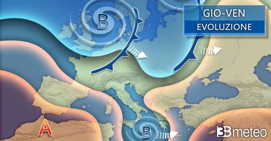 Meteo giovedì e venerdì