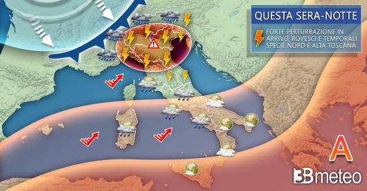 Meteo giovedì sera/notte