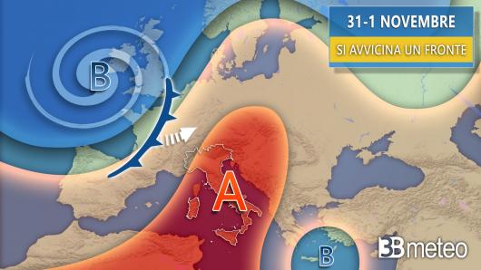 Meteo Halloween e Ognissanti, ci prova una perturbazione