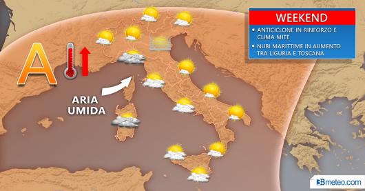 Meteo, il tempo nel weekend in Italia