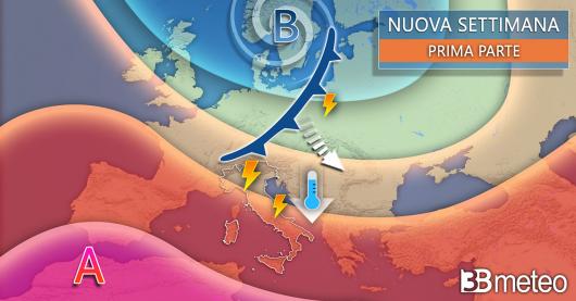 Meteo inizio nuova settimana