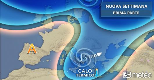 Meteo inizio prossima settimana